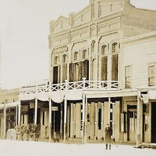 Rare 1909 Postcard Eureka Nevada Main Street - Post Office Stores Barber Pole NV picture