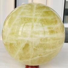 4700g Natural yellow crystal quartz ball crystal ball sphere healing picture