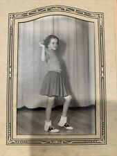 1950s Cute Little School Girl PHOTO Snapshot Saddle Shoes & Bobby Socks RARE picture