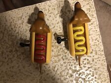 Set of 2 Windup Vintage Ketchup & Mustard Wiener Dogs picture