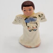 Vintage Singing Boy ANGEL Figurine Holding Sheet Music Christmas Made In Japan picture