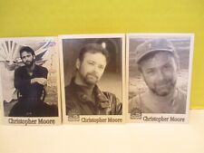 Booksmith Author Trading Cards set of three CHRISTOPHER MOORE #s 114 + 497 + 688 picture