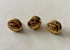 Vintage Canada Pacific Railroad Scully Montreal Set of 3 Buttons Gold Tone picture