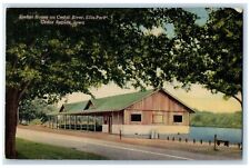 1955 Shelter House Cedar River Ellis Park Cedar Rapids Iowa IA Vintage Postcard picture
