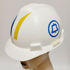 Bell System Hard Hat Vintage 1980s AT&T Telephone Phone Logo MSA Helmet Used picture