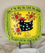 Rare Whimsical Grace Large Platter This Is The Day The Lord Has Made Rejoice... picture