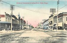 Postcard C-1910 Oregon Salem Commercial Street hand colored 23-13708 picture