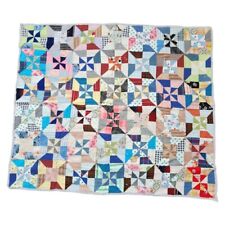 VINTAGE QUILT Double Sided Postage Stamp / Pinwheel pattern 46in x 56in picture
