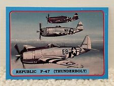 1988 Bob Hill Classic Aircraft Collector Card #1 Republic P-47 Thunderbolt picture