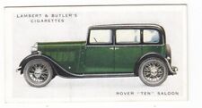 Vintage 1926 Automobile Trade Card of a ROVER TEN SALOON picture
