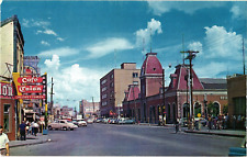 Vista de la Avenida 16 de Septiembre Ciudad Juarez Mexico Chrome Postcard 1960s picture