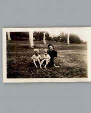 Antique 1940's Sitting In The Grass - Black & White Photography Photos picture