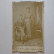 Houston, Texas. Victorian Couple, Cabinet Card Photo, 1880's picture