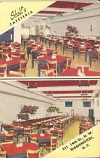 Washington DC - Sholl's Cafeteria - LINEN steamtable, coffee urn, table & chairs picture