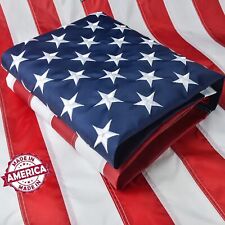5x8 American Flag Outdoor Heavy Duty, 100% Made in USA, US Flag 5x8 ft, USA F... picture