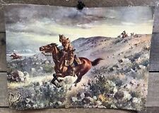 Antique Pony Express 1901 Chicago Colortype Co. Horse Old West picture