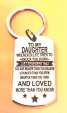 To My Daughter Loved You More Than You Ever Know Keychain picture
