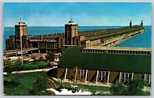 Postcard Navy Pier in Chicago IL 1959 B169 picture