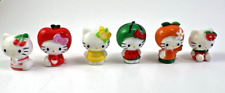 Hello Kitty Sanrio Mini Fruit Figure Set Lot of 6 picture