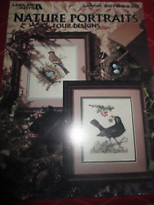 Vintage NATURE PORTRAITS BIRDS Counted Cross Stitch BOOKLET - 1990's picture