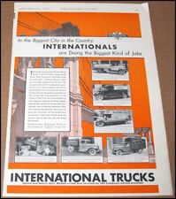 1931 International Trucks Print Ad Harvester Company New York Brooklyn Bridge picture