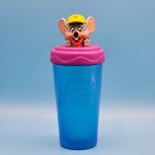 2003 Chuck E Cheese Pizza Kids Cup Yellow Cap CEC Entertainment Straw Hole 7