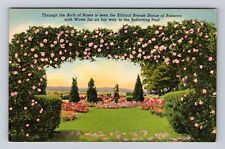 Hershey PA-Pennsylvania, Rose Garden Arch, Antique Vintage Souvenir Postcard picture