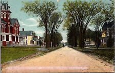 Postcard Main Street Looking West From Fayetteville in Carthage, Illinois picture