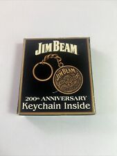 1995 Jim Beam 200th Anniversary 1795 Keychain Zipper Pendant Vintage Antique picture