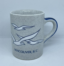Vintage 1970's  Vancouver B.C Seagull Bird Coffee/Tea Mug ~ Ceramic Souvenir picture