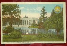 November City Park Peristyle 1920 Postcard New Orleans La State Seal picture