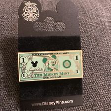 Disney Pin The Mickey Mint - $1 Dollar Bill Mickey Mouse Tinker Bell  picture