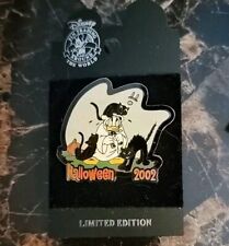 Disney Pin Halloween 2002 Donald Duck Ghost Limited Edition 2000 Blsck Cat RARE picture