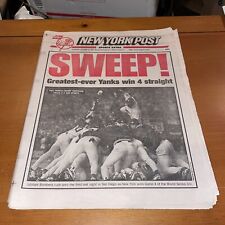 New York Post, October 22, 1998, Yankees Win World Series (2) picture