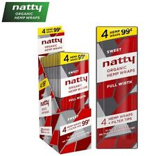 NATTY Organic SWEET Flavored Full-Width Herbal Wraps Full Box 15/4CT - 60PCS picture