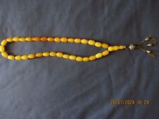 Pair Vintage PRAYER WORRY BEADS Plastic? Amber ? Bakelite ? Faturan ?  for go_1 picture