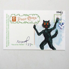 Matthew Kirscht Halloween Postcard 2023 Out of the Thicket  Sketch On Back 27/60 picture