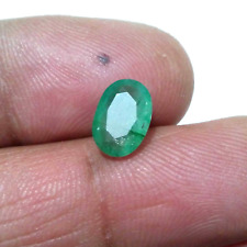 Attractive Zambian Emerald Faceted Oval Shape 1.90 Crt Emerald Loose Gemstone picture