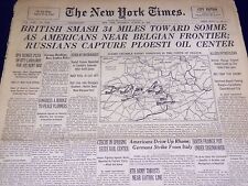 1944 AUGUST 31 NEW YORK TIMES - BRITISH SMASH TOWARD SOMME - NT 2380 picture