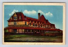 McAdam NB-New Brunswick Canada, CPR Station, Antique, Vintage Souvenir Postcard picture