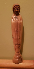 Hand Carved Wood Mother Mary Religious Praying Statue Figurine 8