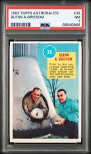 1963 Topps Astronauts # 35 Glenn & Grissom PSA 7 NR-MINT picture