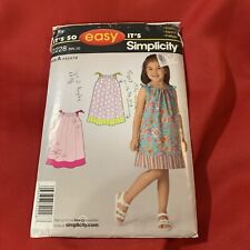 Simplicity 2228 Easy Girls Sundress Sewing Pattern Sizes 3-6 Cut picture