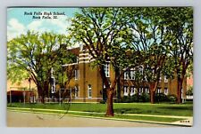 Rock Falls IL-Illinois, Rock Falls High School, Antique, Vintage c1946 Postcard picture