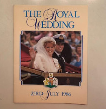 The Royal Wedding July 23, 1986 Duke & Duchess of York.  32 Page Photo Booklet picture