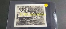 IMN VINTAGE PHOTOGRAPH Spencer Lionel Adams HORSES PULLING WAGON WITH BAGS picture