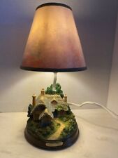 Vintage Thomas Kinkade Everett's Cottage Table  Lamp-Lights 3 Ways with Box picture