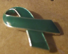 #P095 Green Awareness Ribbon Brooch Pins  Mental Health picture