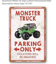 Metal Tin Sign Monster Truck picture