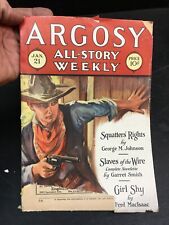 Argosy All Story Weekly  January   1928 Squatter's Rights book magazine pulp fic picture